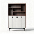 Wooden storage cabinet with open shelves and doors 90 x 40 x 180cm